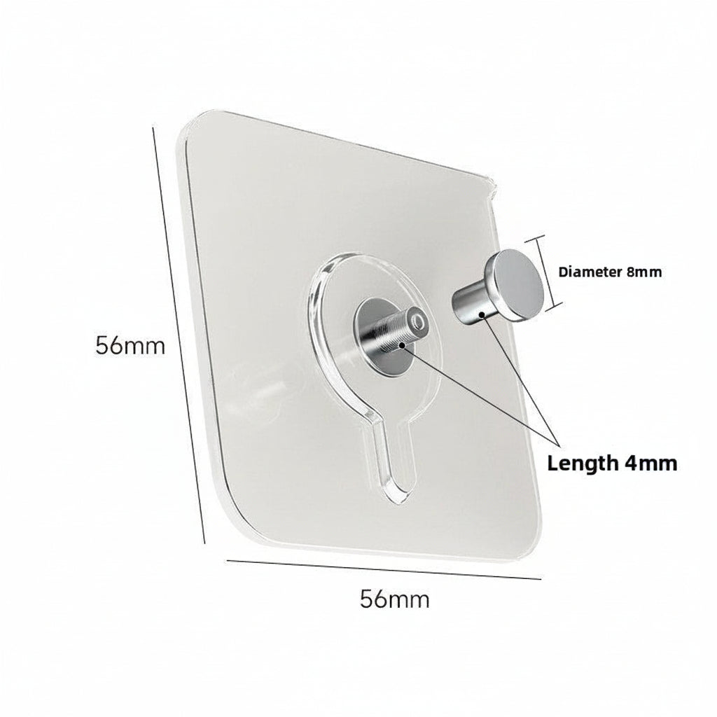 HangEasy No Drill Adhesive Wall Hooks — Damage Free Removal